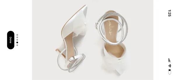 Lulus Satin Bow Heels White - Image 3