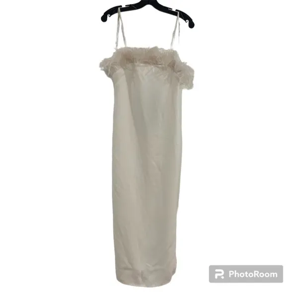 Elliatt | Harley‎ Dress In Ivory With Feathers Size XS - Image 8