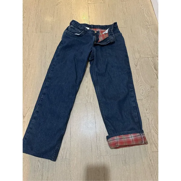 Carhartt straight leg Jeans Flannel lined Denim Jeans.‎ Size 10 X 30 - Image 7