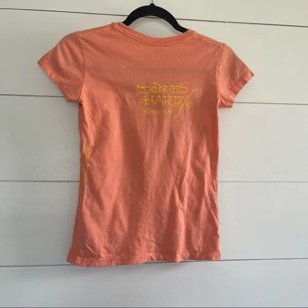 Ed Hardy Women’s Extra Small Y2K Tiger Baby Tee 2000s Vintage - Image 4