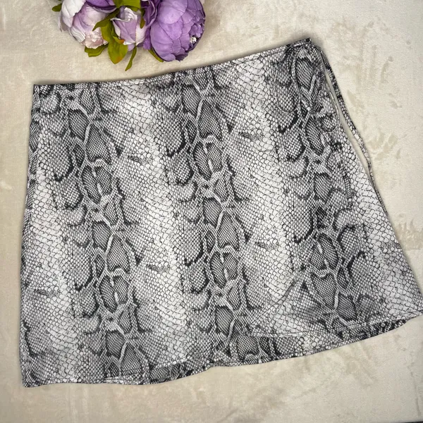 Altard State Black and White Snake Print Skirt - Image 2