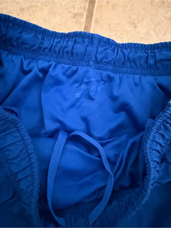 Nike Dri-FIT Blue & White Running Shorts - Image 3