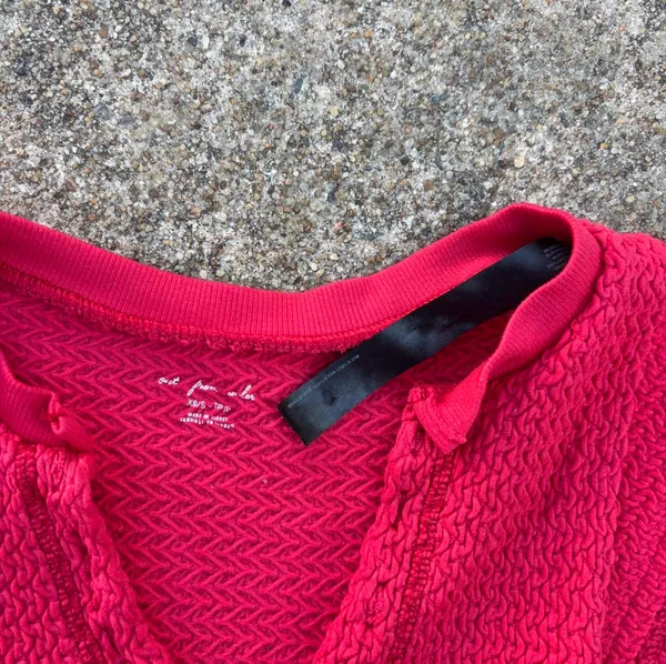 Out From Under Urban Outfitters Women's Red and Pink Crop-top - Image 3