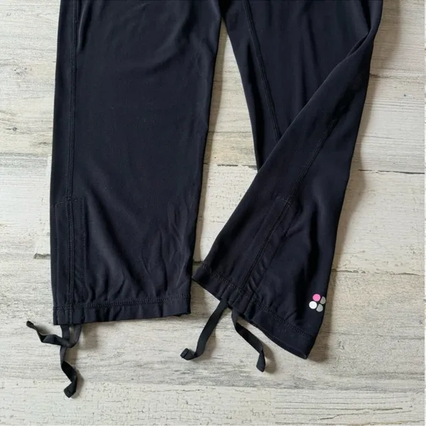 🍁 Sweaty Betty Maternity Cropped Leggings Ruched Ankle‎ Tight Black Small - Image 3