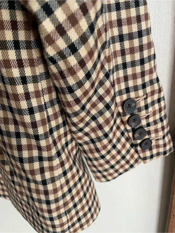 Rails Chelsea Plaid Blazer In Cafe Check - Image 8