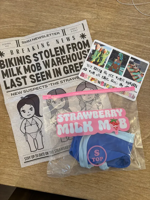 Strawberry Milk Mob Cobalt Top - Image 4