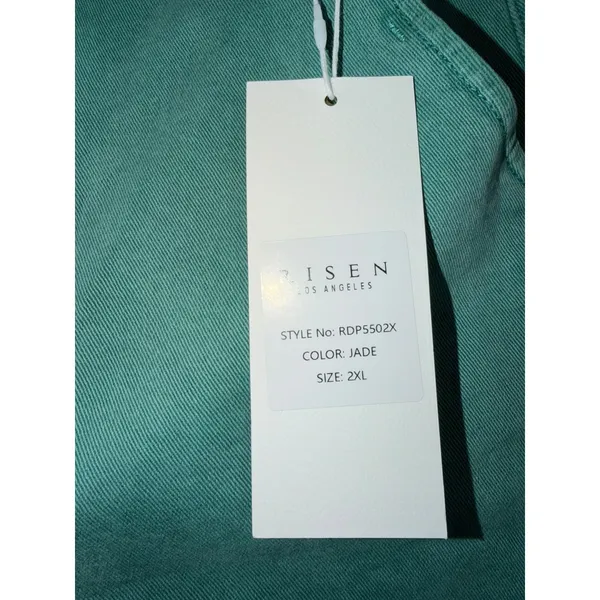Risen Jeans Jade Green Cargo Pants Wide Leg High Rise NWT 2XL RDP5502X - Image 5