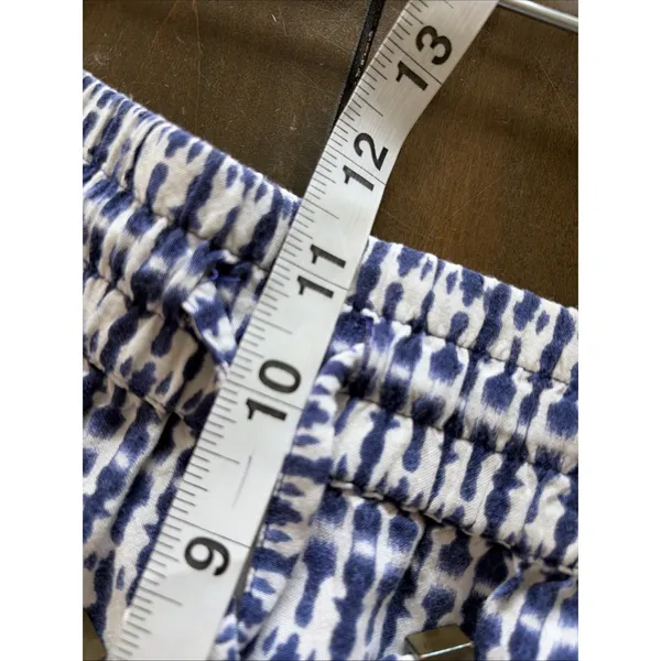 Hester & Orchard Ikat Wide Leg Pants Womens Size Med Blue Boho Beachy Coastal - Image 6
