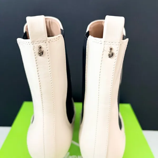 Sam Edelman Lani Ivory Women's White Ankle Booties 8 - Image 3