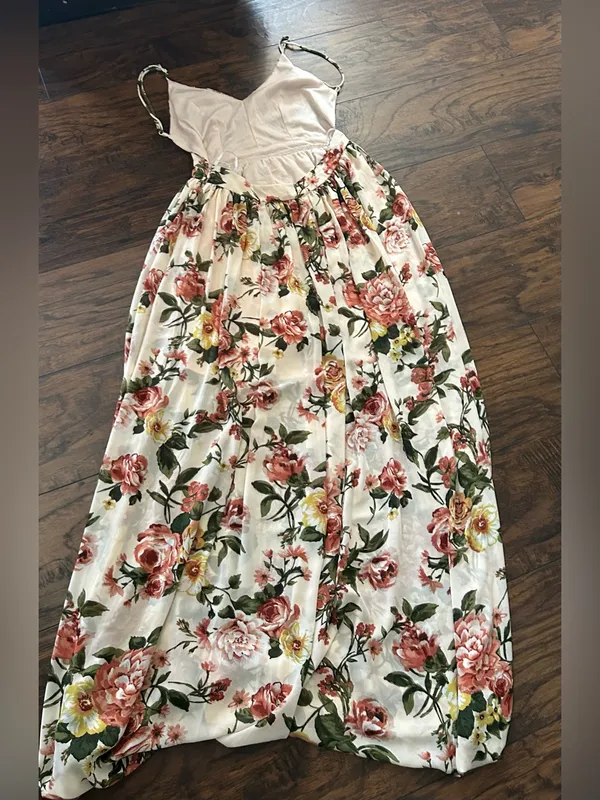 Floral Spaghetti Strap Dress large - Image 2