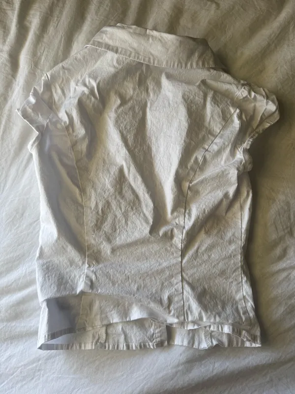 Edikted Massie Tailored Button Up Shirt white size xs - Image 5