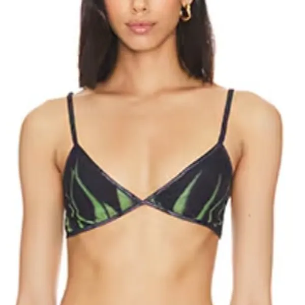 Superdown Black Sheer Flare Pant Set MEDIUM Crop Top Wicked Cochella $88 NEW - Image 4