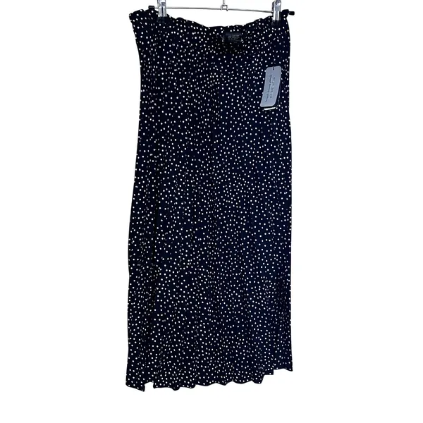 Metrowear Polka Dot Pleated Skirt Womens Size M - Image 5