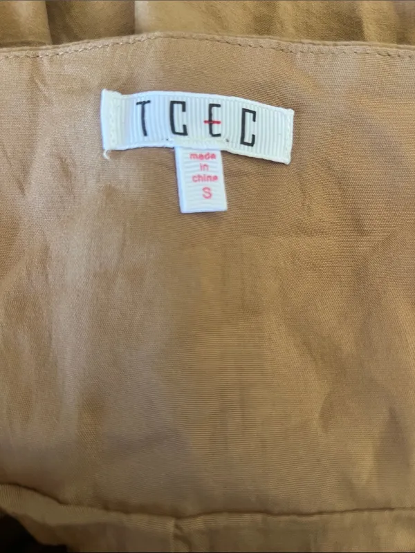TCEC Ruffle V-Neck Tiered Maxi Dress in Camel - Image 6