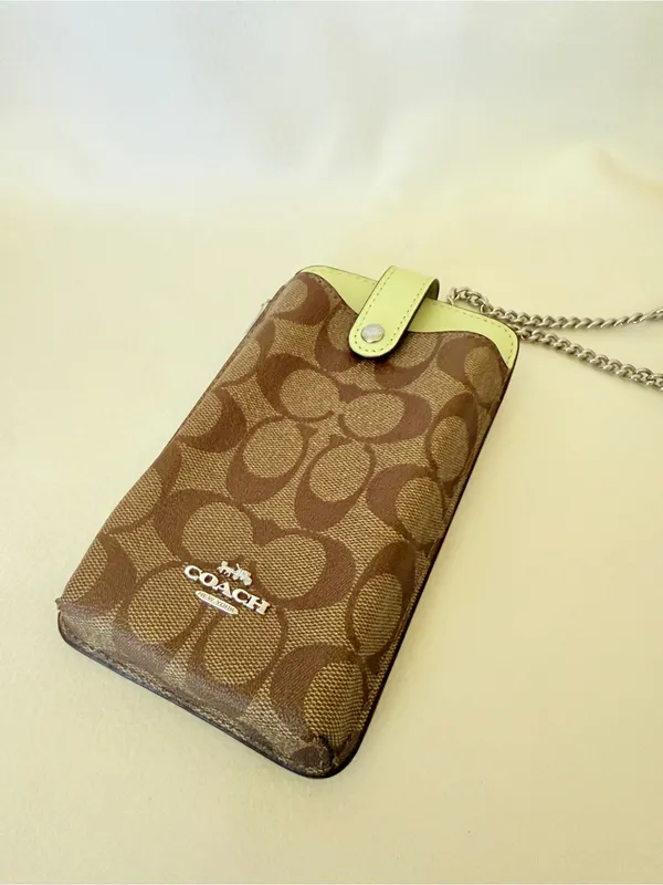 coach Phone Crossbody In Signature Canvas c7397 - Image 2