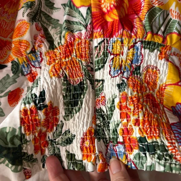 Joie Tropical Floral Strapless Mini Dress Orange Yellow Size 8 NWOT - Image 9