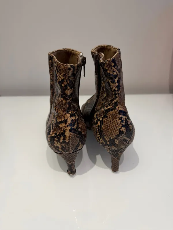 H&M Faux Snake Skin Booties - Image 5