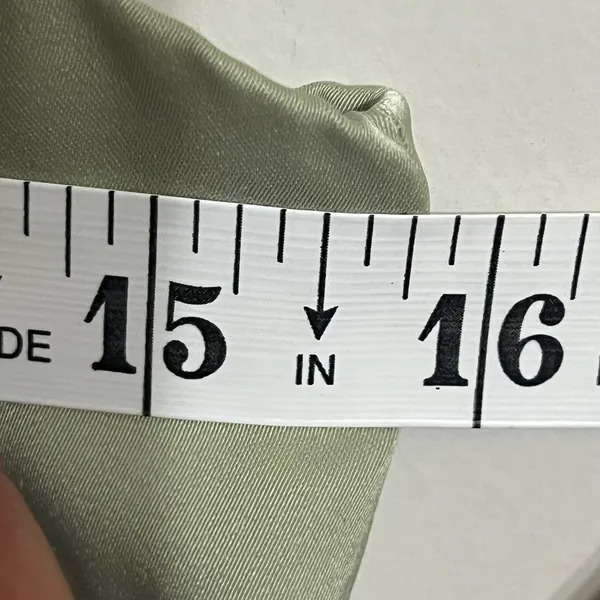 Lulus Sage Green Satin Mini Dress Halter‎ Neck Asymmetrical Hem Size XS - Image 8