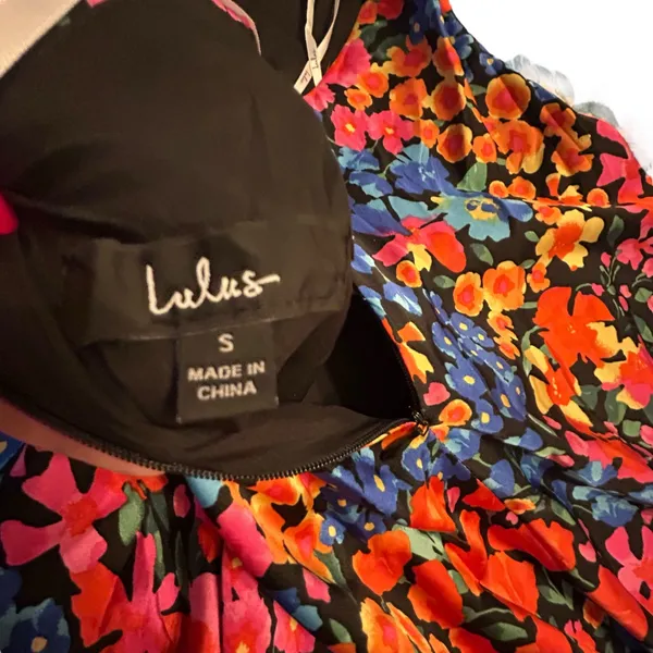 Lulus Bold Presence Floral Satin Halter Midi Dress - Size S - Image 2