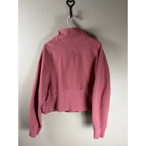 Lululemon Scuba Size XL/XXL Brier Rose Oversized Funnel High Neck Half Zip Comfy - Image 7