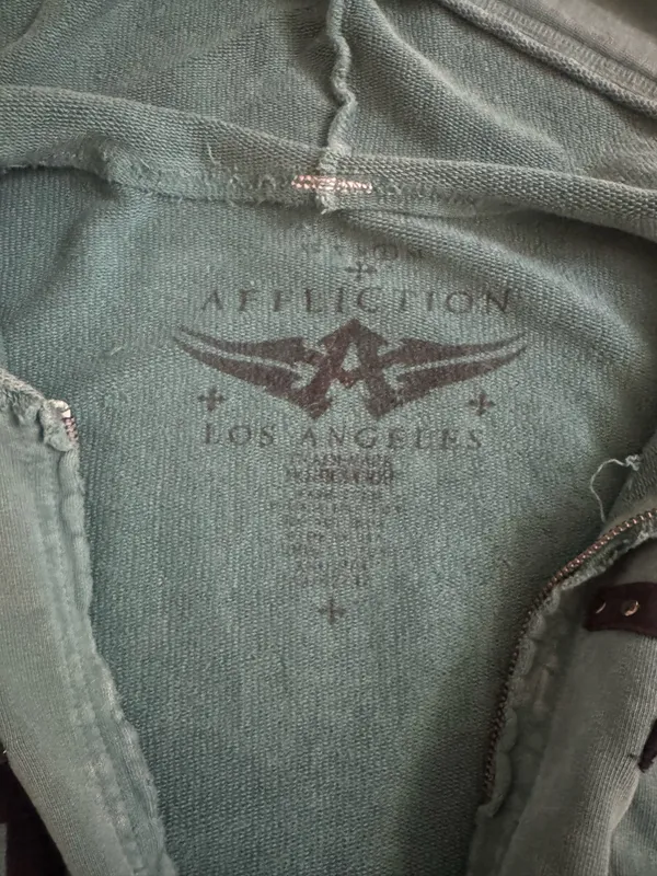 Women’s Affliction Zip-Up Sweater - Image 2