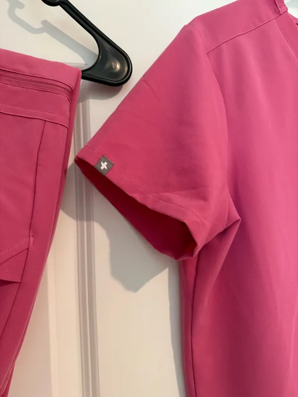 Pink FIGS Scrubs Set - Image 4