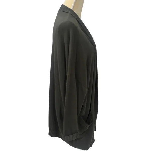 NEW Chelsea28 Green Long Sleeve‎ Cowlneck Cardigan Cashmere Blend Size XS/S - Image 5