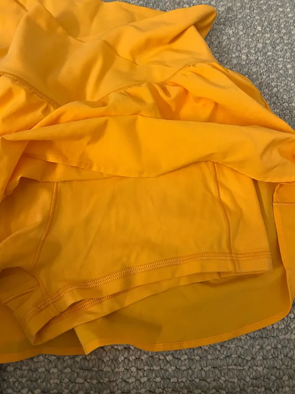 Aerie OFFLINE neon orange crossover shorts - Image 3