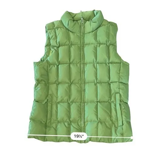 Gap‎ Vintage Down Puffer Zipper Winter Washable Vest Green MEDIUM Outdoor - Image 7