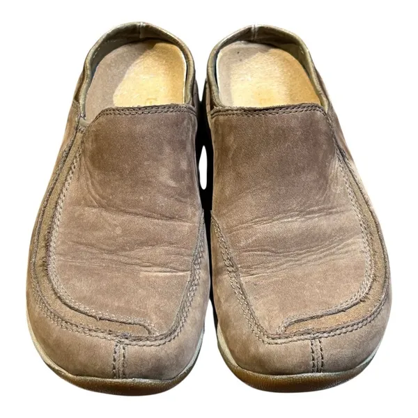 Merrell Primo Scoop Mules Womens 7 Brown Nubuck‎ Leather Slip On Clogs Comfort - Image 6