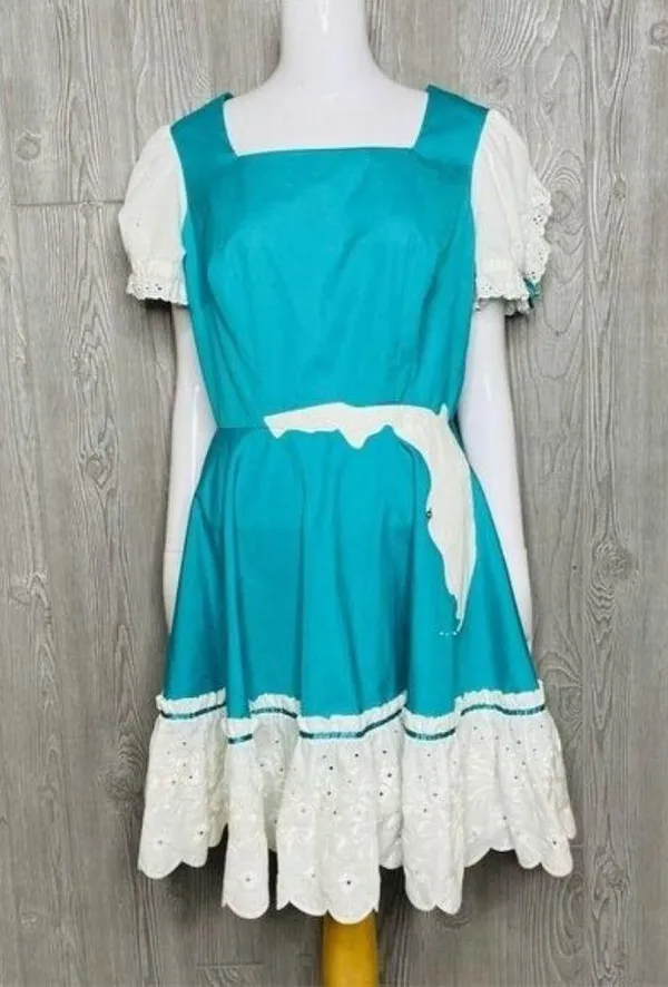 Unique handmade Florida dress clogging dance costume dress ruffle flare - Image 9