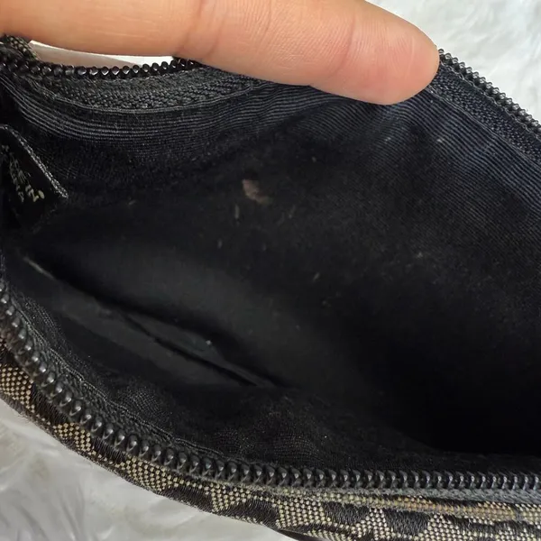 COACH y2k Soho Black Signature Canvas Wristlet - Image 8
