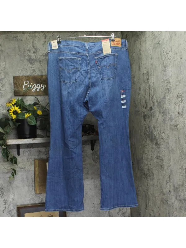 NWT Levi's 726 High Rise Flare Womens Jeans Button Fly Take a Walk Blue 22W - Image 3