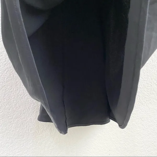 ZARA Black Criss Cross Back Satin Mini Slip Dress M - Image 8