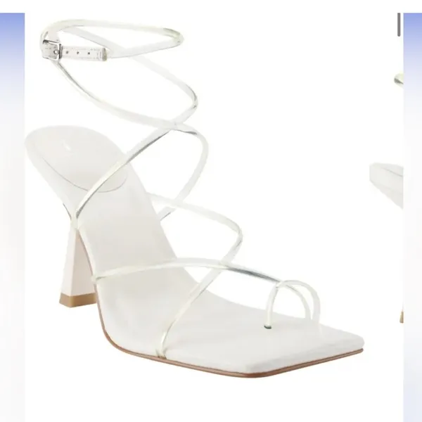 Marc Fisher LTD Dariana Strappy Sandal size 8 white‎ - Image 2
