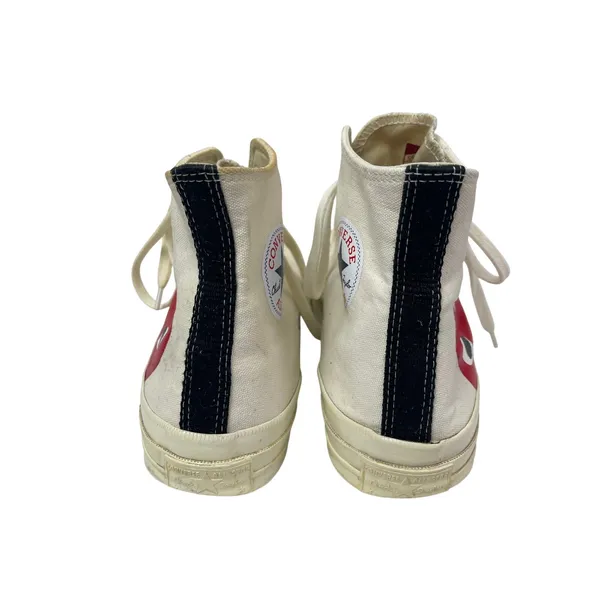 Converse Chuck Taylor x Comme Des Garcons Play White High Top Sneakers Shoes 12 - Image 5