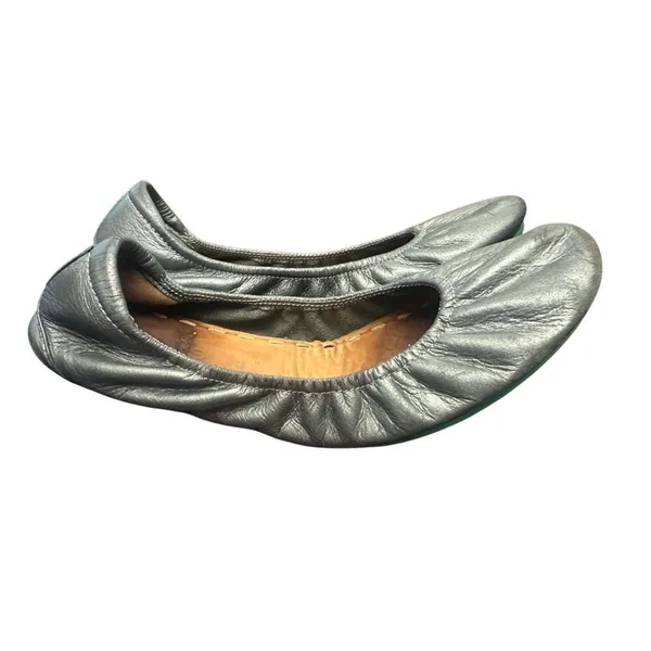 Tieks Gavriela Metallic Silver Leather Ballet Flats Women's 8 - Image 3