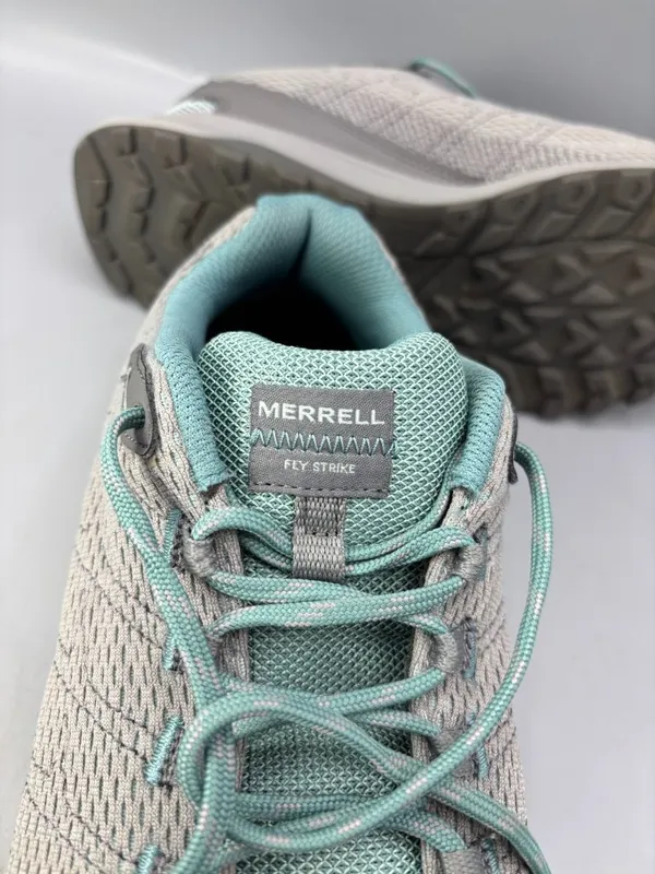 Merrell Fly Strike Trail Running Shoes Womens 9.5 Teal Gray Round Toe J067238W - Image 9