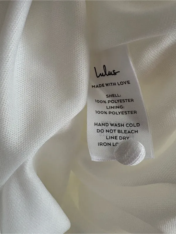 Lulus Chic Lavishness White Satin Plisse Sleeveless Romper Size XXS Bridal Party - Image 10