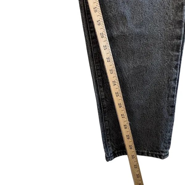 Vtg Levi's 501 17501 High Waisted Mom Jeans Black Cotton Made in USA‎ Sz 13 26" - Image 8