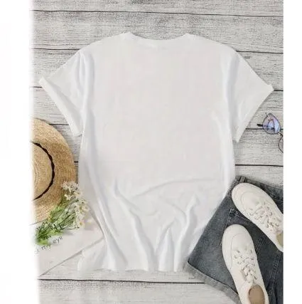 Graphic Proverbs 31:25 Crew Neck T-Shirt Color White, Brown, And Pink Size XL - Image 2