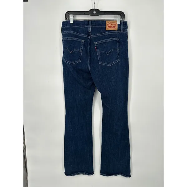 Levi 725 High Rise Bootcut Womens 31 Blue Denim Stretch Classic Casual‎ - Image 4