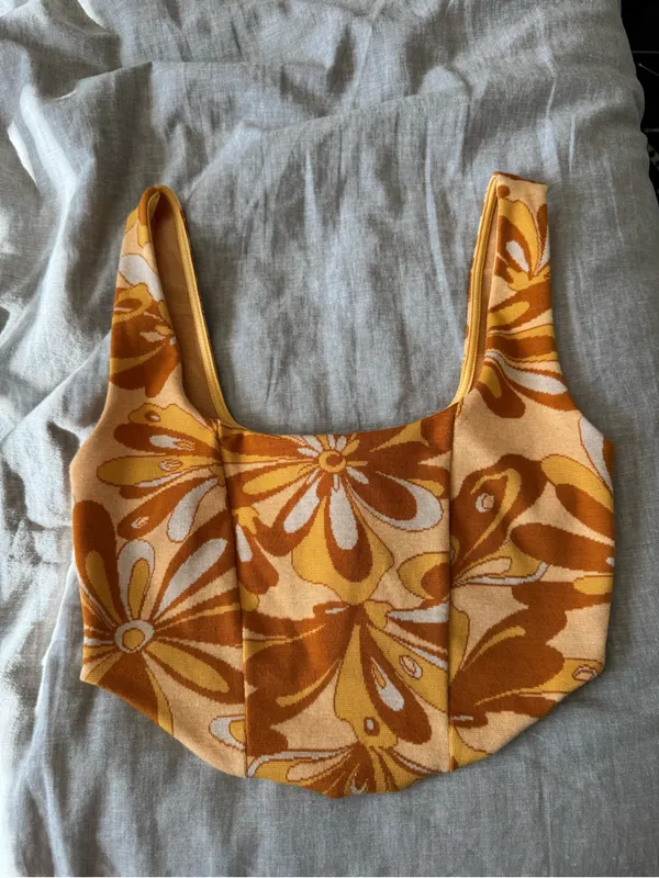 NWT Zara Butter Yellow Cropped Corset Top - Image 2