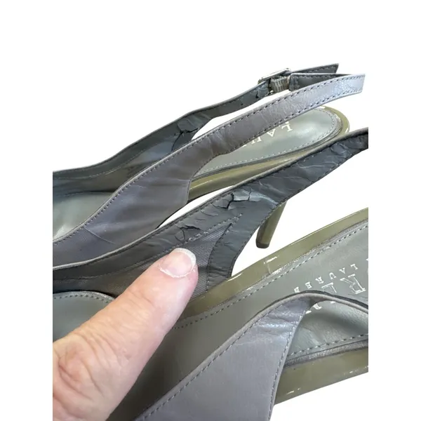 Lauren Ralph Lauren Womens Gray-Green Heels Size 9.5B SKU 8244 - Image 5