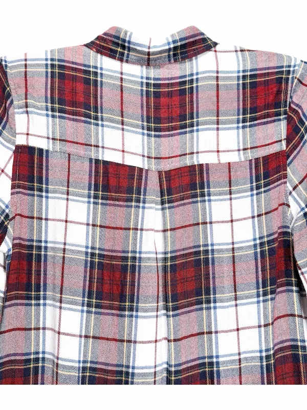 ANTHROPOLOGIE THREAD & SUPPLY Women’s Plaid Flannel Tunic Shirt Dress Size Large - Image 9