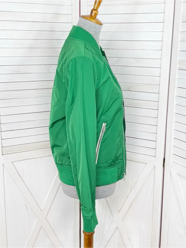 Levi’s Melanie Lightweight Bomber Flight Jacket Green Small Streetwear Blokecore - Image 4