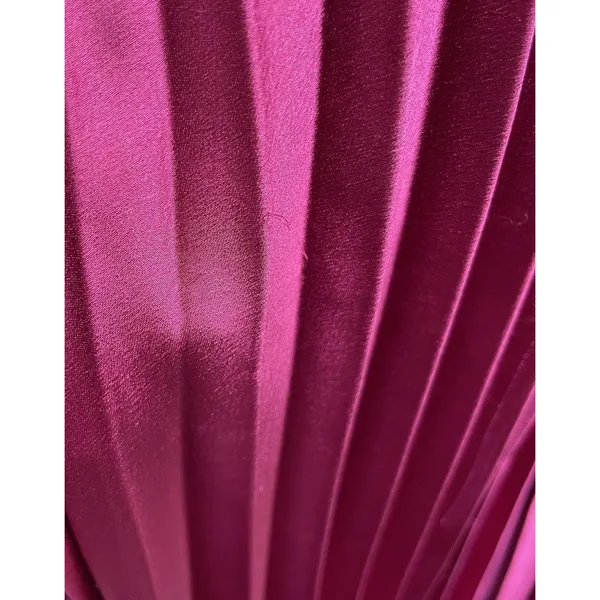 Lucy Paris Pleated Midi Skirt L Accordion Dopamine Dressing Hot pink Magenta - Image 13