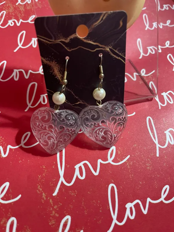 Heart Shape Earrings - Image 2