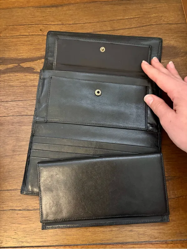 Vintage Leather Clutch Wallet with Insert - Image 6