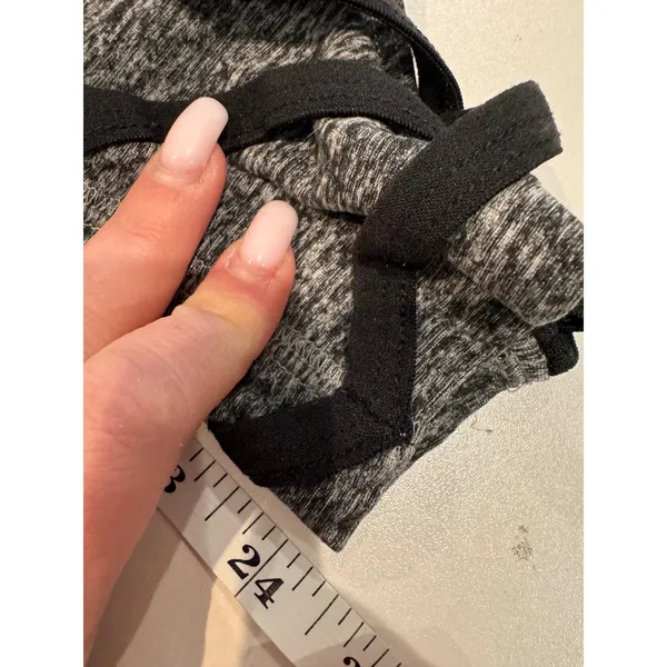 Beyond Yoga‎ Womens Gray Heathered Leggings Strappy Ankle Size S - Image 8